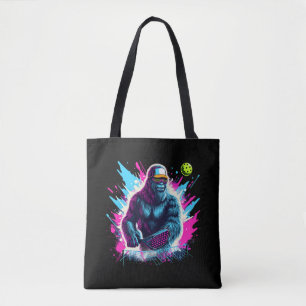 Bolso De Tela Sasquatch de pie grande de los años 1980 Jugando a