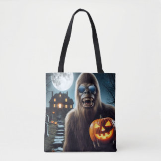 Bolso De Tela Sasquatch sobre Halloween