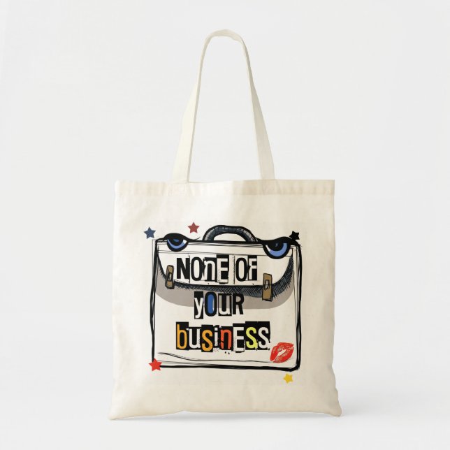 Bolso De Tela Sassy Briefcase: Métete en tu propia cera de abeja (Frente)