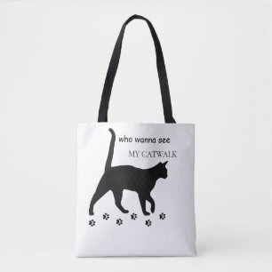 Bolso De Tela Sassy Catwalk Tote Bag Shou divertida y ecológic