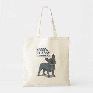 Bolso De Tela Sassy Elegante Inteligente Mamá Perro Bulldog Fran