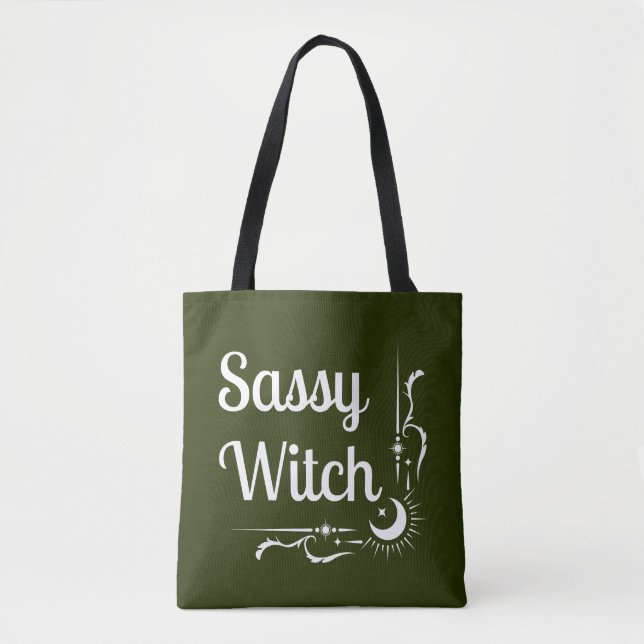 Bolso De Tela Sassy Witch (Anverso)