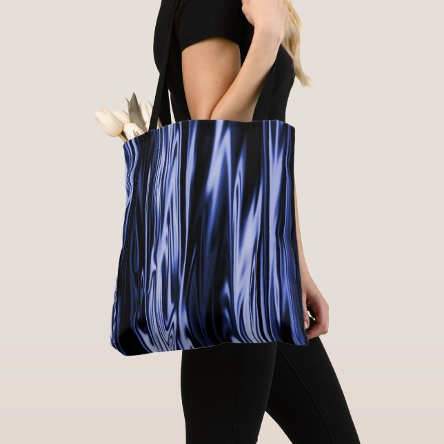 Bolso De Tela Satin Azul...... (Detalle)