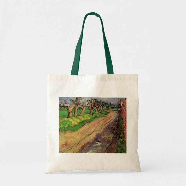 Bolso De Tela Sauces Pollard de Vincent van Gogh (Frente)