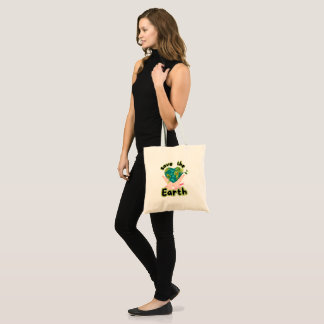 Bolso De Tela Save the Earth Tote Bag