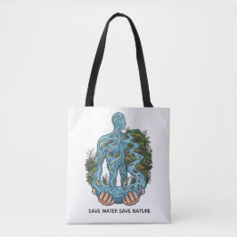Bolso De Tela Save Water Save Nature Eco-Conscious Environmental