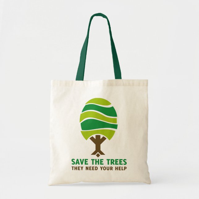 Bolso De Tela Savethetrees (Frente)