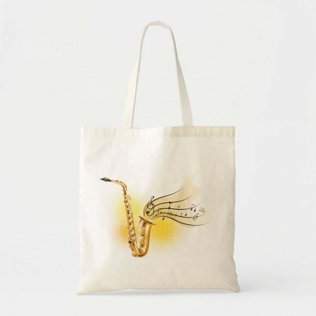 Bolso De Tela Saxofón (Frente)