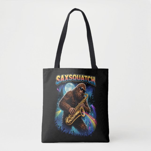 Bolso De Tela Saxsquatch (Anverso)