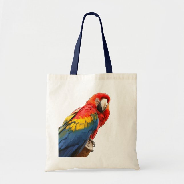 Bolso De Tela Scarlet Macaw Tote Bag (Frente)