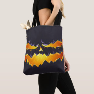 Bolso De Tela Scary Black Jack O'lantern