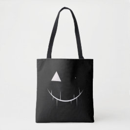 Bolso De Tela Scary Face Tote Bag (Negro)