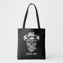 Bolso De Tela Scary Skull Morly vibes Halloween