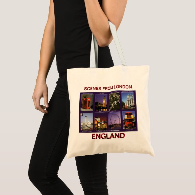 BOLSO DE TELA SCENE FROM LONDON BY MOJISOLA A GBADAMOSI OKUBULE (Anverso (producto))