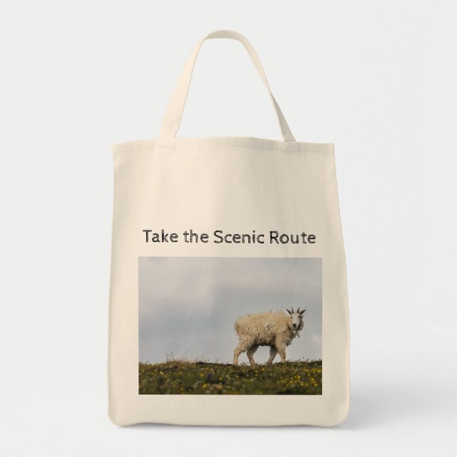 Bolso De Tela Scenic Route Goat (Frente)