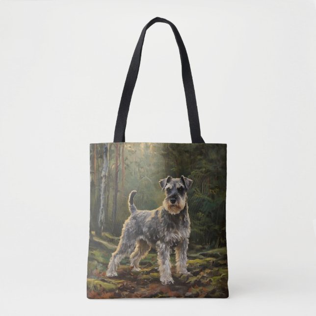 Bolso De Tela Schnauzer  (Anverso)