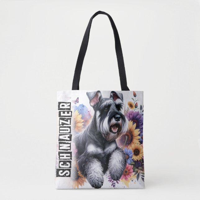 Bolso De Tela Schnauzer (Anverso)