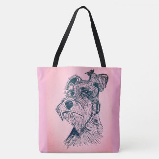 Bolso De Tela Schnauzer