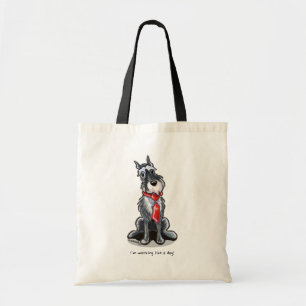 Bolso De Tela Schnauzer All Business Personalizado