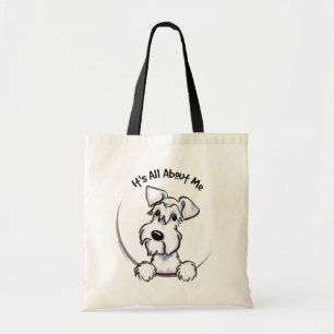 Bolso De Tela Schnauzer blanco es todo sobre mí