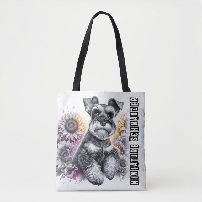 Bolso De Tela Schnauzer en miniatura (Anverso)