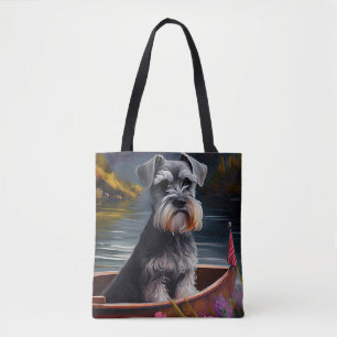 Bolso De Tela Schnauzer en una paleta: Una aventura escénica