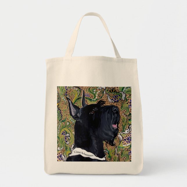 Bolso De Tela Schnauzer gigante (Frente)