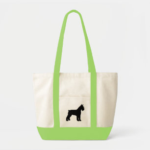 Bolso De Tela Schnauzer gigante (negro)