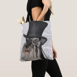 Bolso De Tela Schnauzer, hebilla formal y Gorra