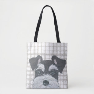 Bolso De Tela Schnauzer, moderno