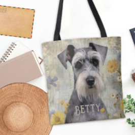 Bolso De Tela Schnauzer personalizado
