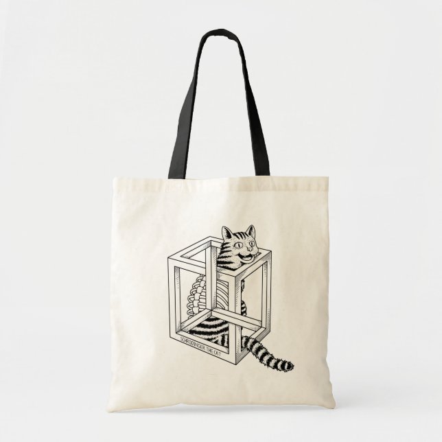 Bolso De Tela Schrodinger el gato (Frente)