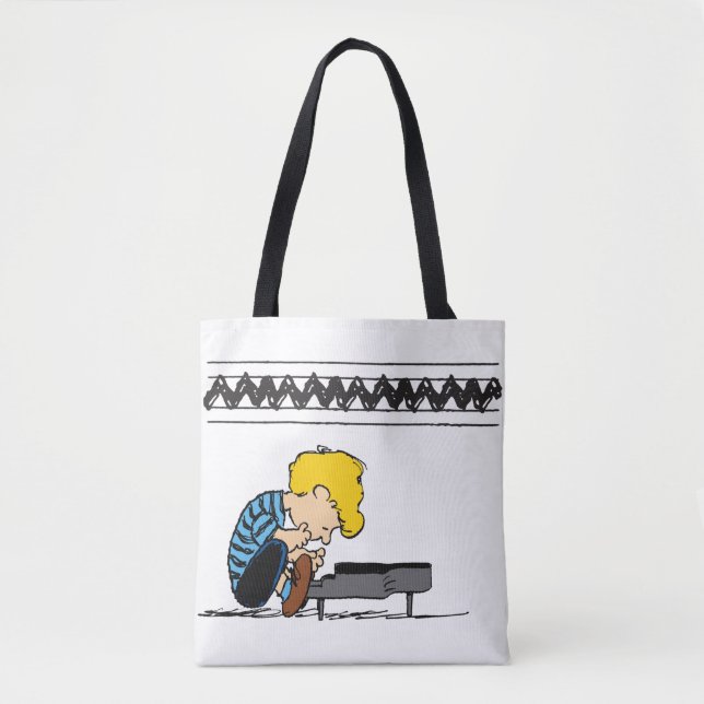 Bolso De Tela Schroeder Charlie Brown Music (Anverso)