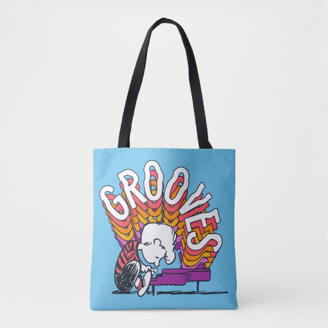 Bolso De Tela Schroeder - Grooves (Anverso)
