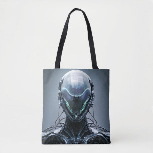 Bolso De Tela Sci fi Assassin Cyberpunk Hunter Droid