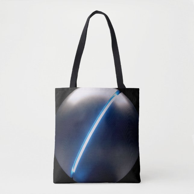 Bolso De Tela Sci-fi black & white (Anverso)