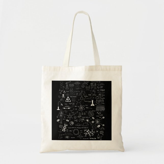 Bolso De Tela Science Physic Math Chemistry Biology Astronomy T  (Frente)