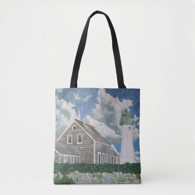 Bolso De Tela Scituate Lightkeeper's House (Anverso)