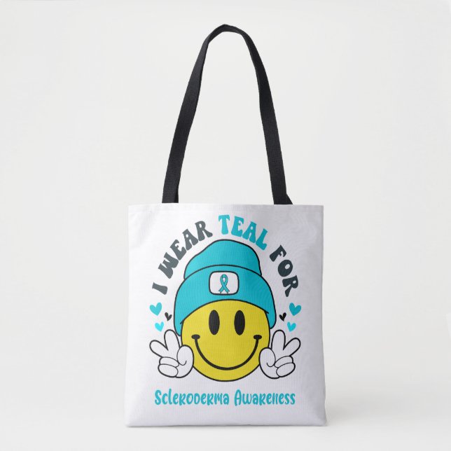 Bolso De Tela Scleroderma Awareness Ribbon Support Gifts (Anverso)