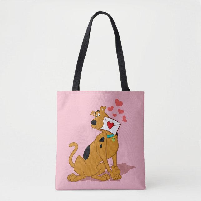 Bolso De Tela Scooby-Doo - Con Sobre De San Valentín (Anverso)