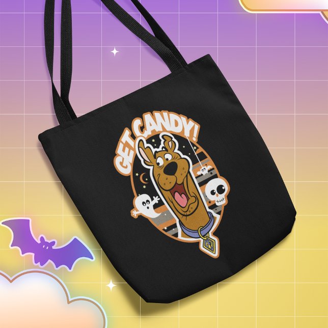 Bolso De Tela Scooby-Doo| Consigue Candy! (Tote on Halloween background)