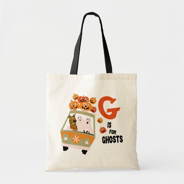 Bolso De Tela Scooby-Doo | G es para Ghosts (Frente)