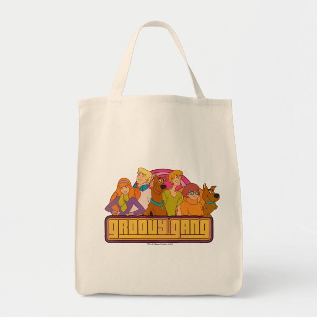 Bolso De Tela Scooby-Doo | Gráfico retro Personalizado "Groovy G (Frente)