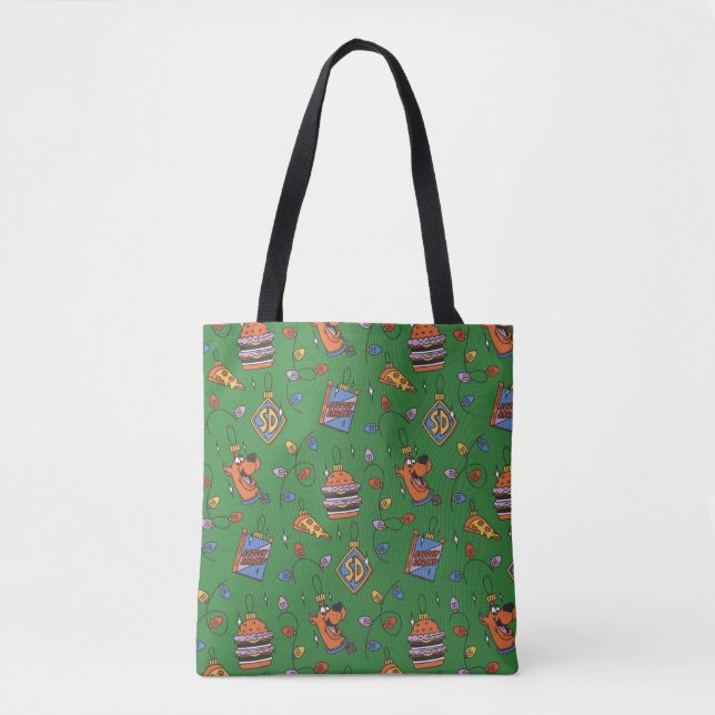 Bolso De Tela Scooby-Doo Holiday Snack Lights Pattern (Anverso)