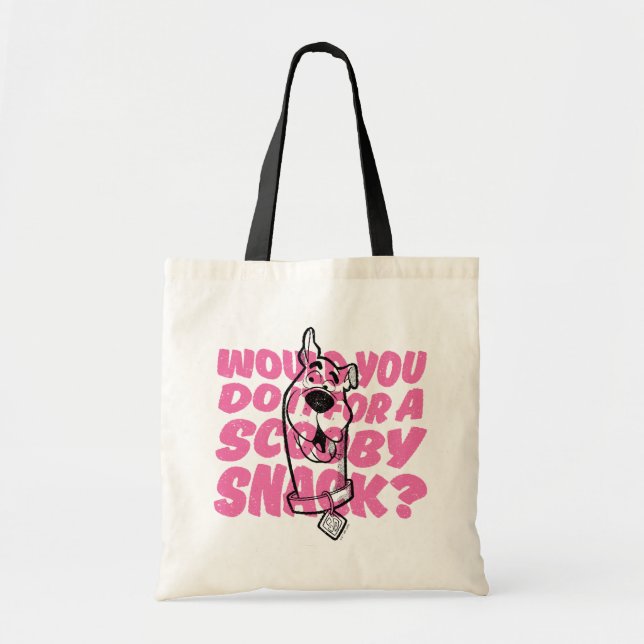 Bolso De Tela Scooby-Doo |¿Lo Haría Por Un Aperitivo? (Frente)