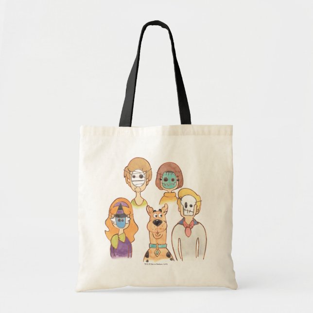Bolso De Tela Scooby-Doo | Nuestras máscaras de Halloween (Frente)