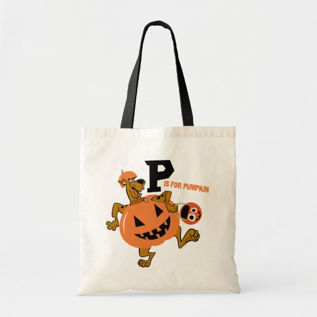 Bolso De Tela Scooby-Doo | P es para Calabaza (Frente)