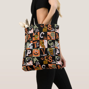Bolso De Tela Scooby-Doo Patrón de Halloween