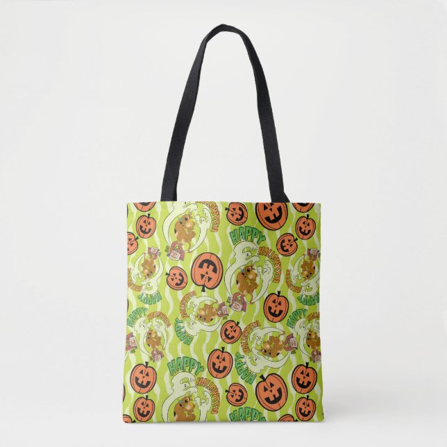 Bolso De Tela Scooby-Doo | Patrón de Halloween Feliz (Anverso)