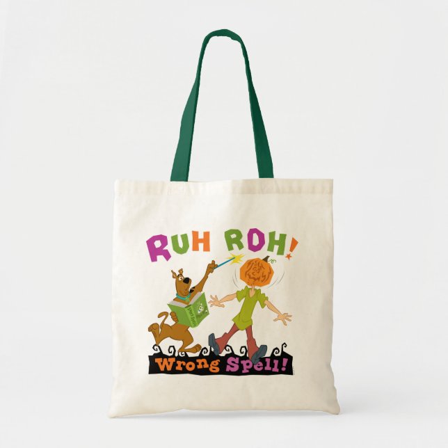 Bolso De Tela Scooby-Doo ¡Ruh Roh! ¡El deletreo equivocado! (Frente)